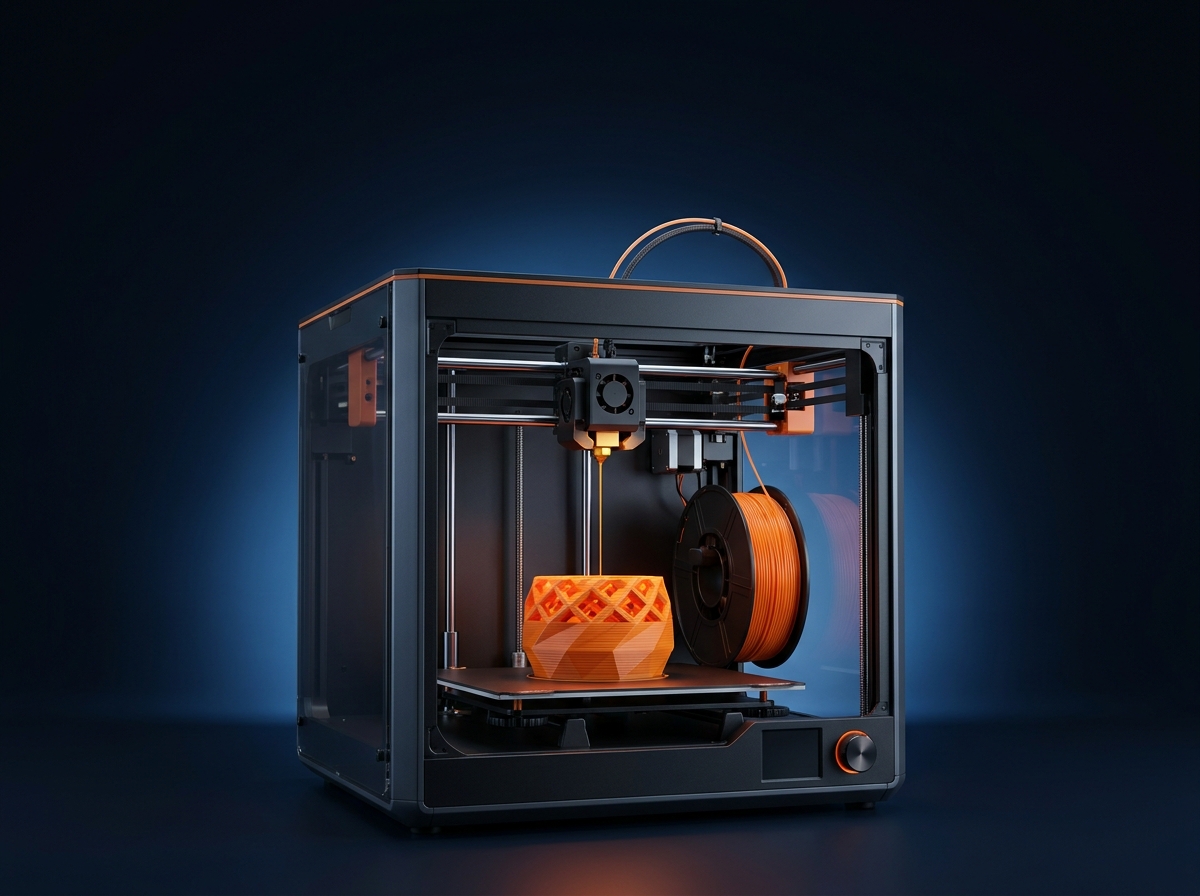 3D Printer Printing Object